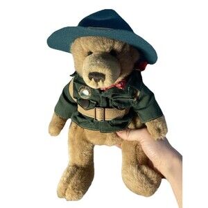 VTG Ranger Rex Bear Stuffed Animal Movable Arms Legs Realistic Details 1958 11"